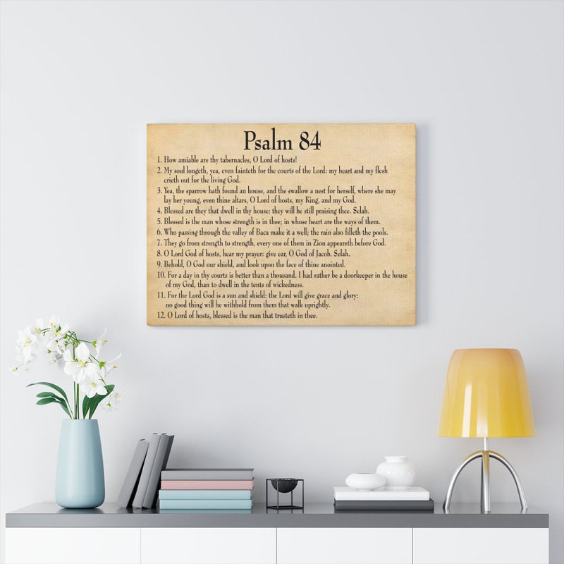 Trinx Dwelling In God's Presence Psalm 84 Christian Wall Art Bible